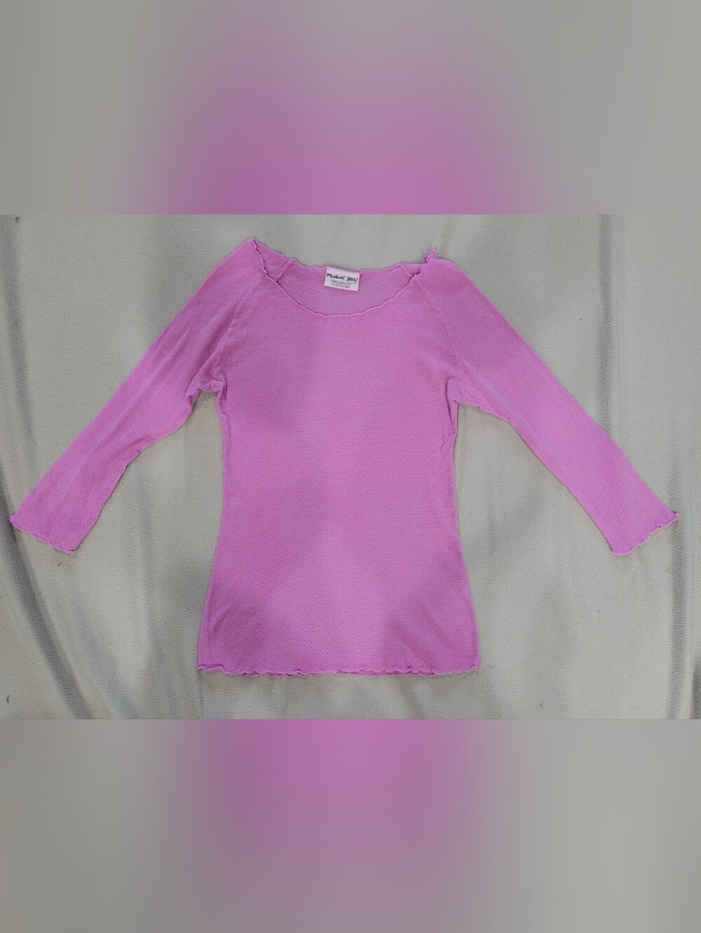 Michael Stars Women's Pinkish PURPLE Scoop Neck Top